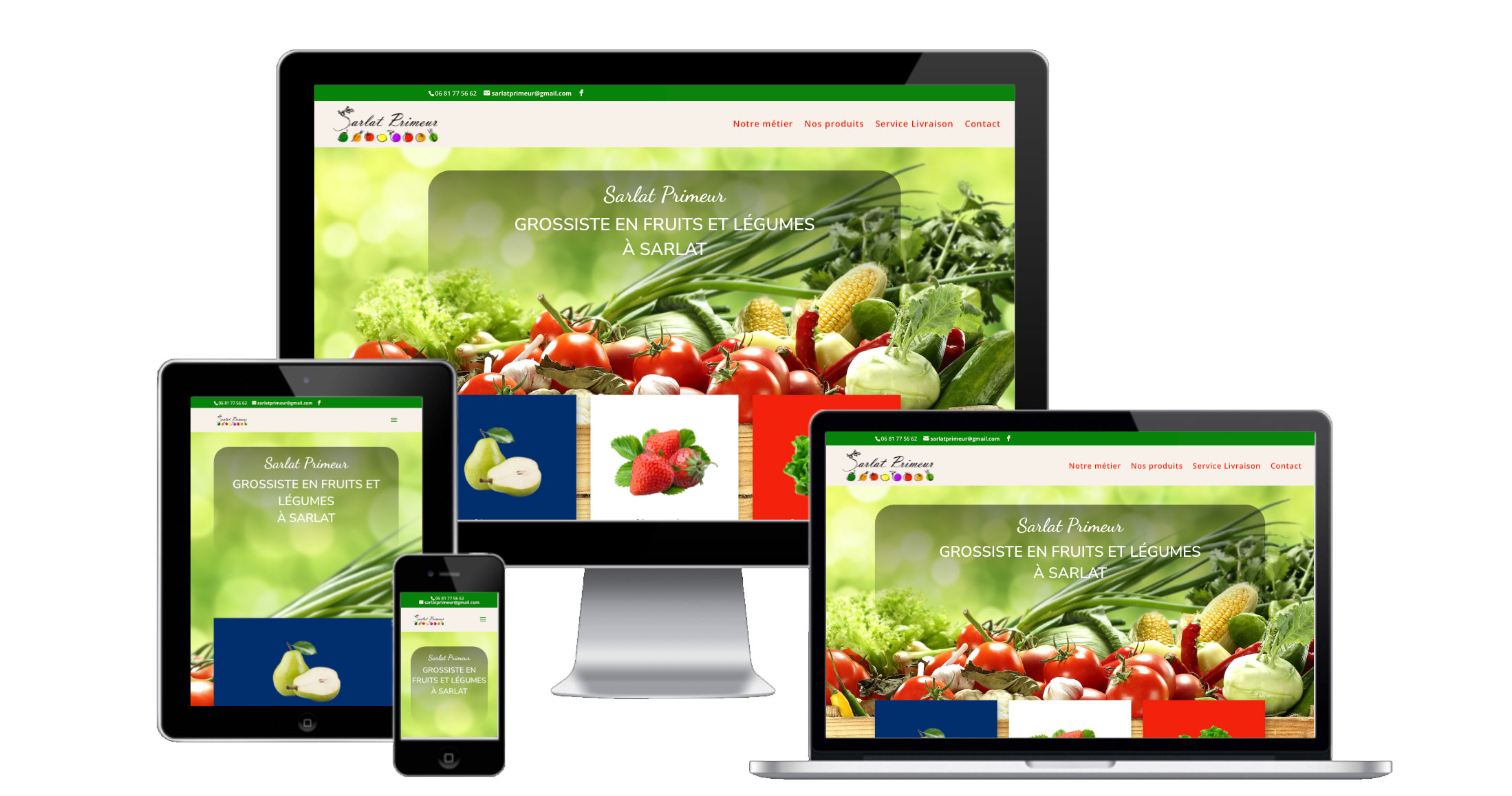 creation site internet grossiste fruits legumes sarlat dordogne